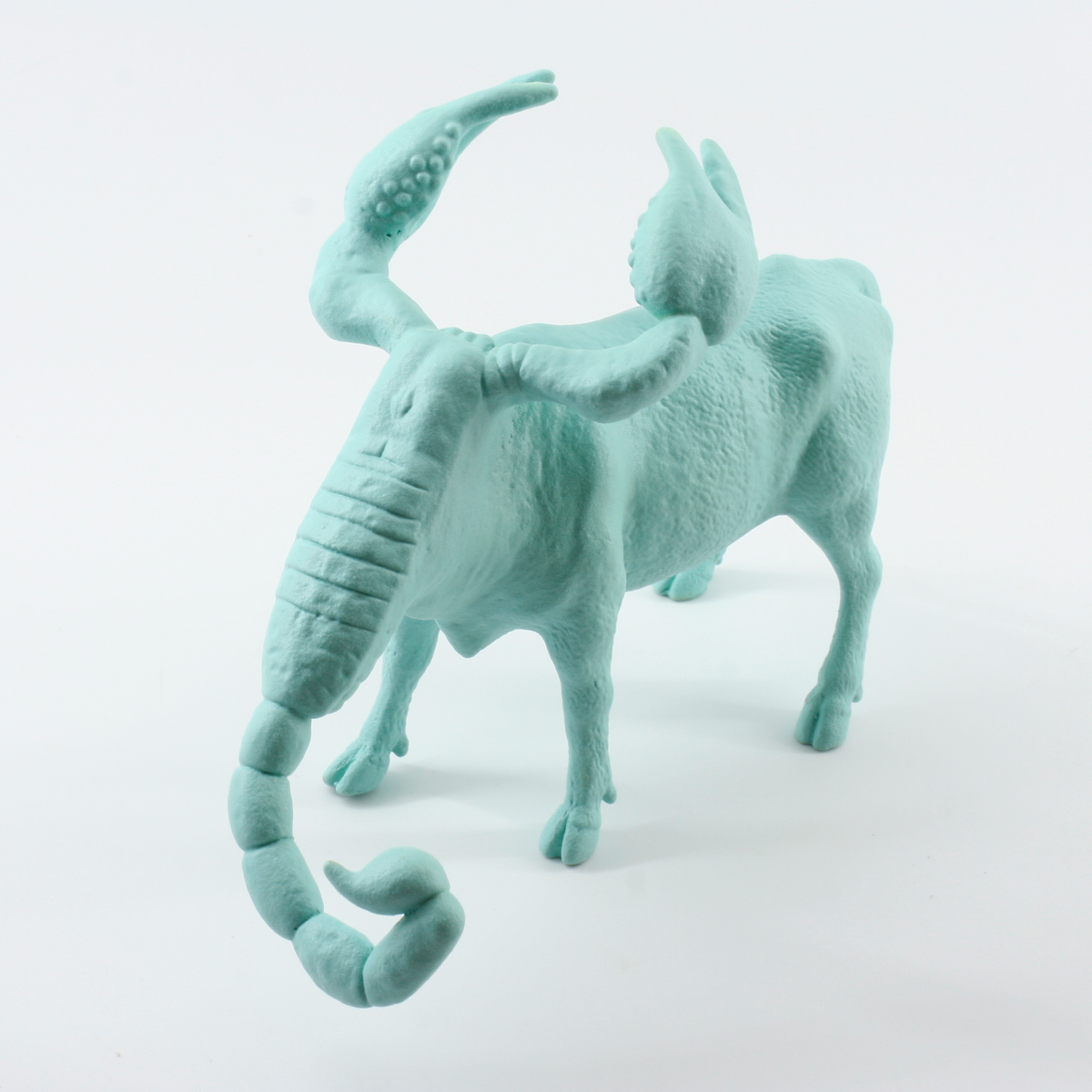 Turquoise & Aqua colored hybrid animal sculptures | by FAUNA ARTS ...