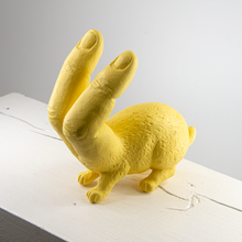 Laden Sie das Bild in den Galerie-Viewer, Rabbit + Human Fingers V_ light yellow