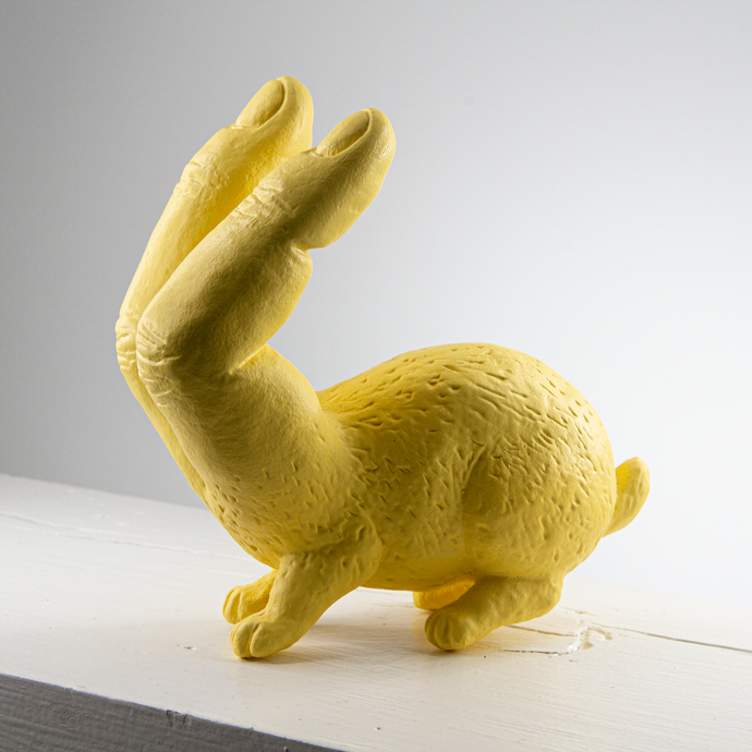 Rabbit + Human Fingers V_ light yellow